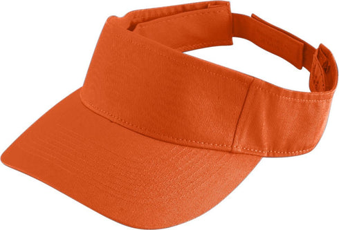 Augusta Sportswear Sport Twill Visor (6225), Color 'Orange'